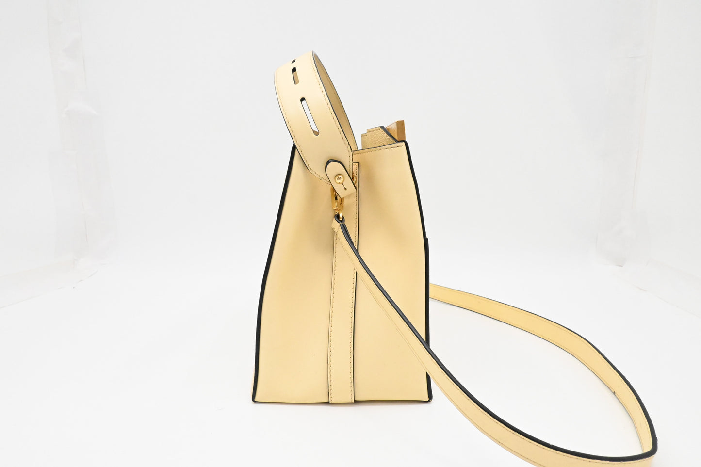 Louis Vuitton City Frame in Banane Taiga Leather