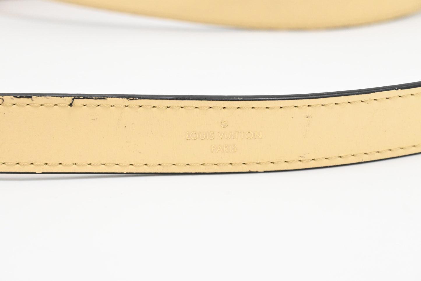 Louis Vuitton City Frame in Banane Taiga Leather
