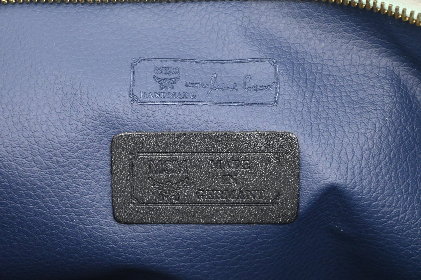 MCM Clutch in White Visetos Canvas