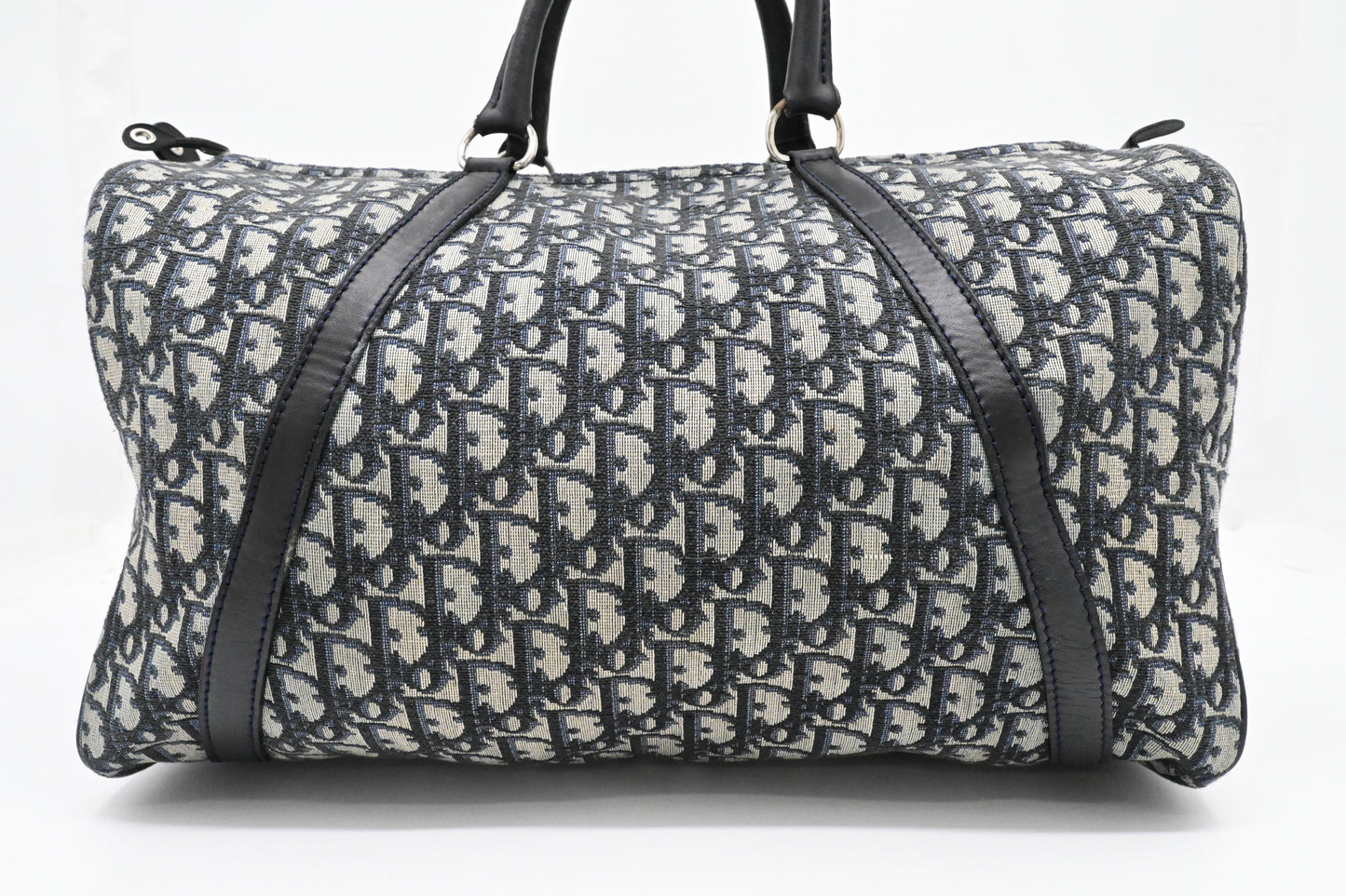 Dior Boston Bag in Navy Blue Oblique Canvas