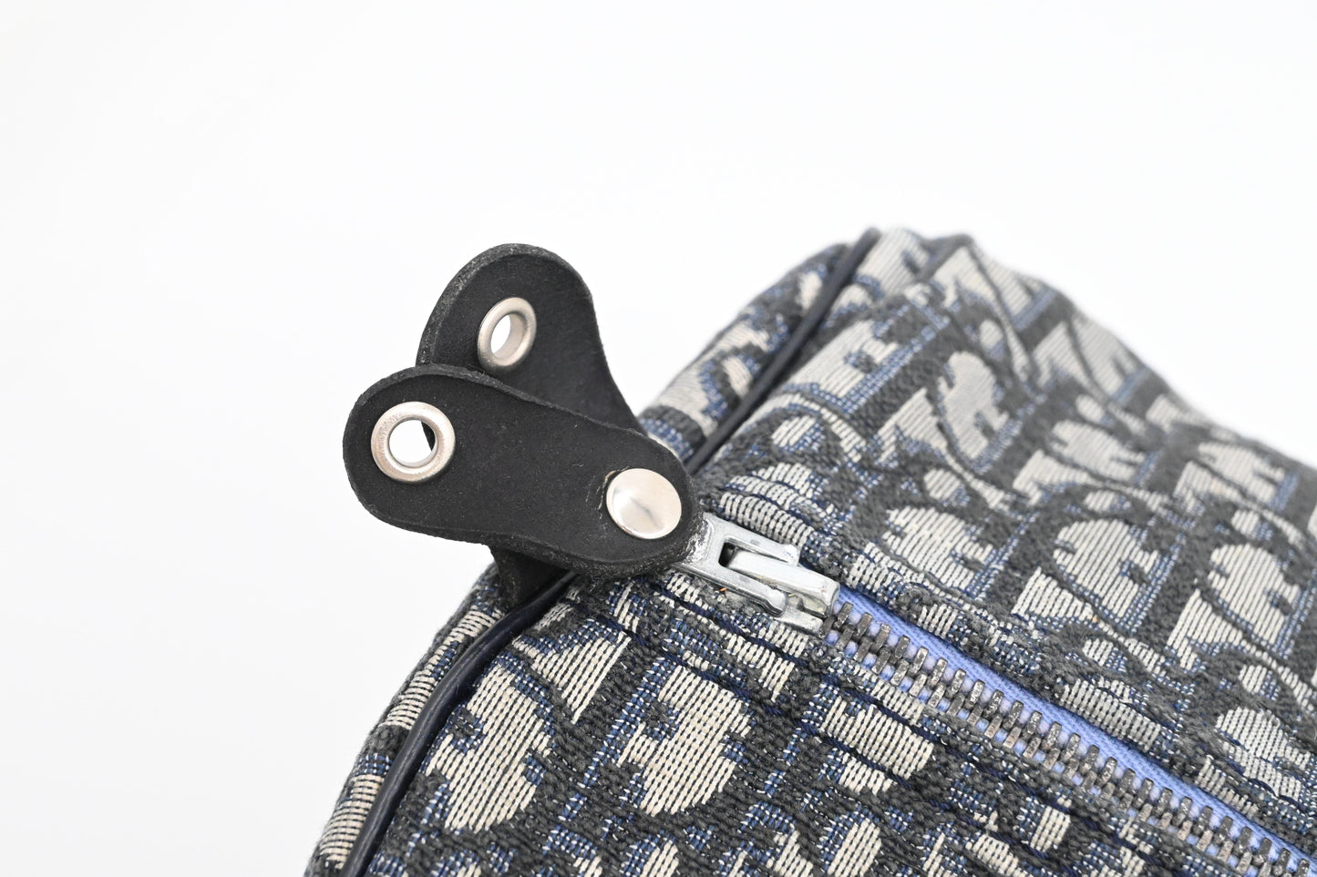 Dior Boston Bag in Navy Blue Oblique Canvas