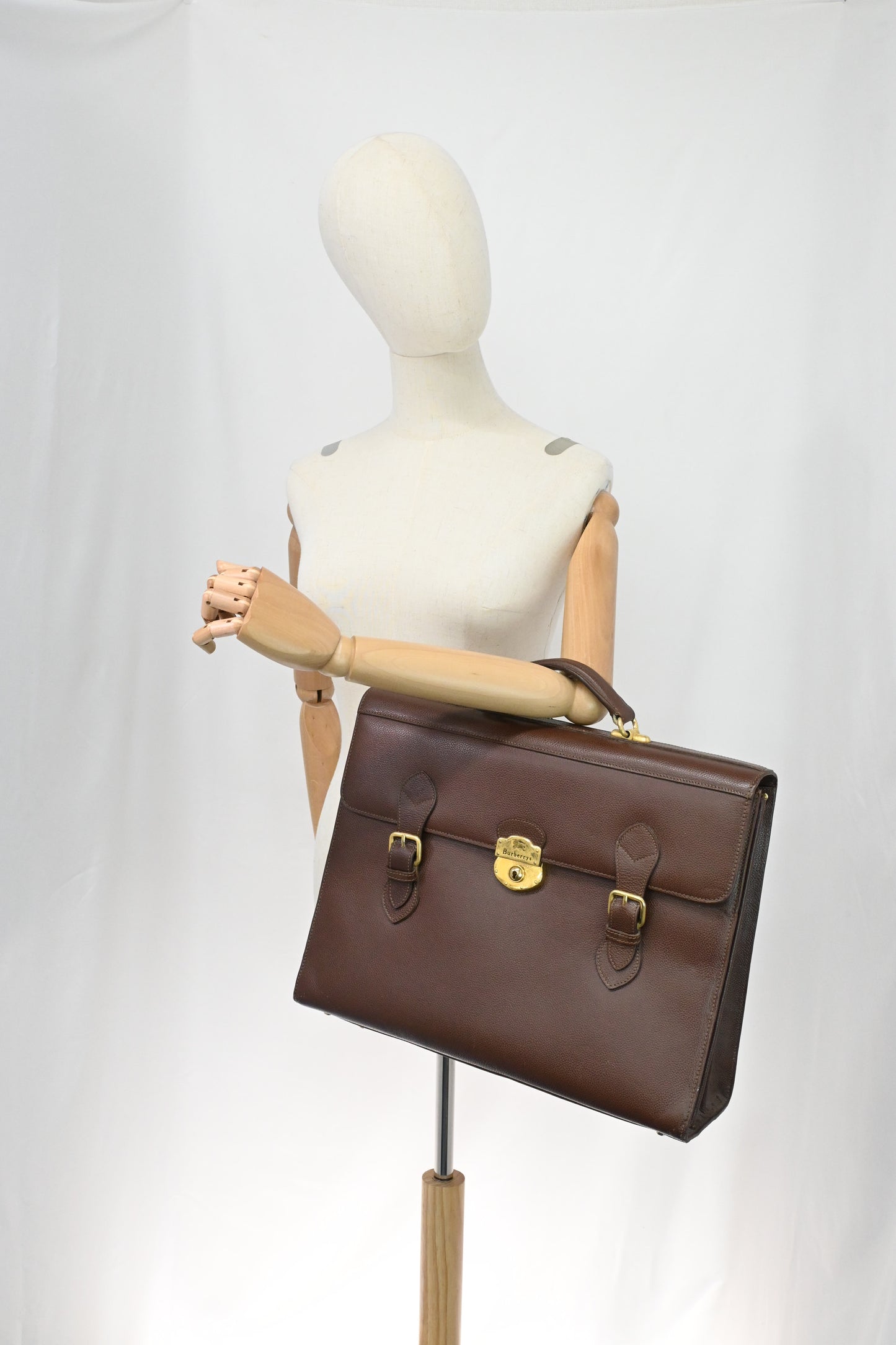 Burberry Business Bag in Brown Leather