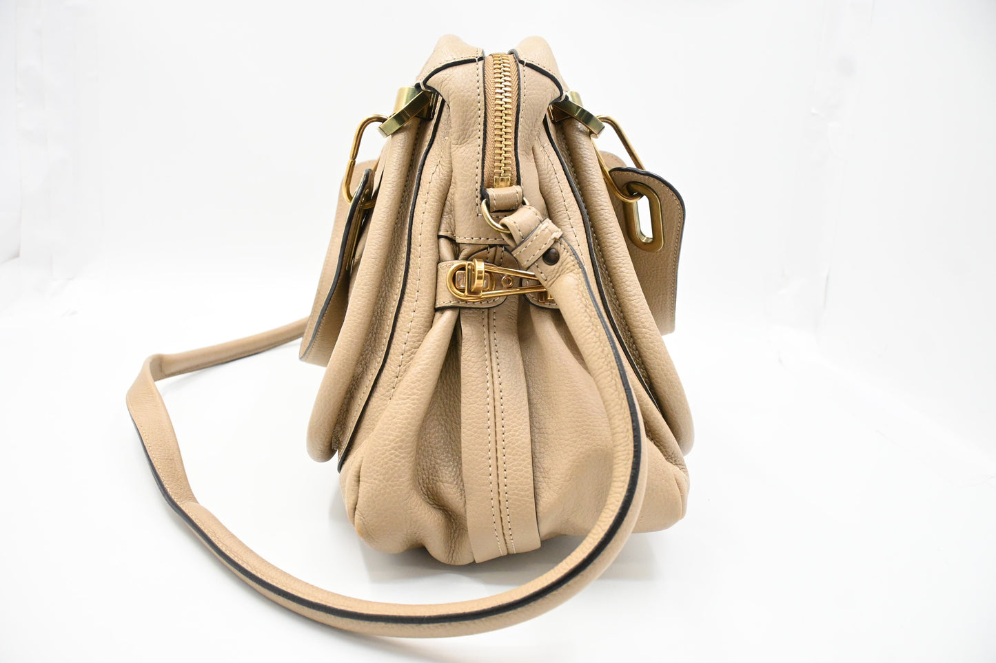 Chloe Medium Paraty in Beige Leather