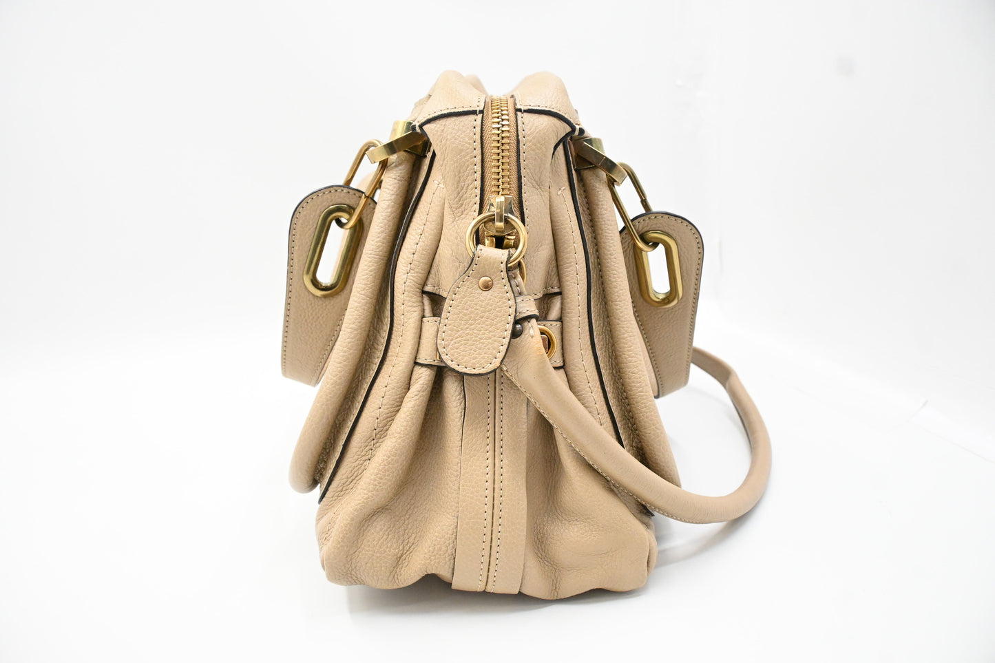 Chloe Medium Paraty in Beige Leather
