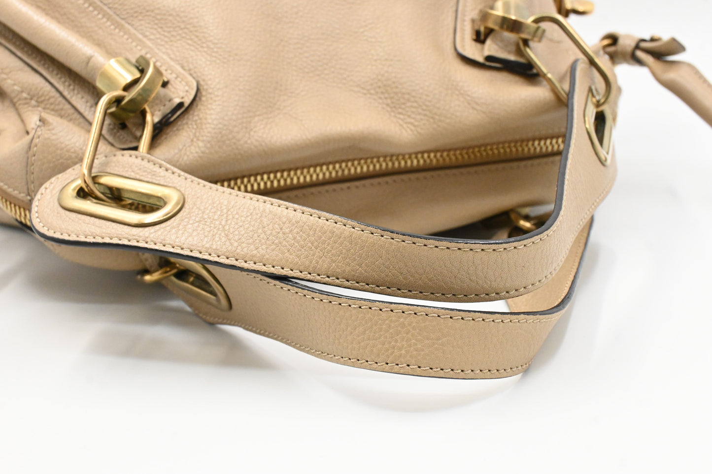 Chloe Medium Paraty in Beige Leather