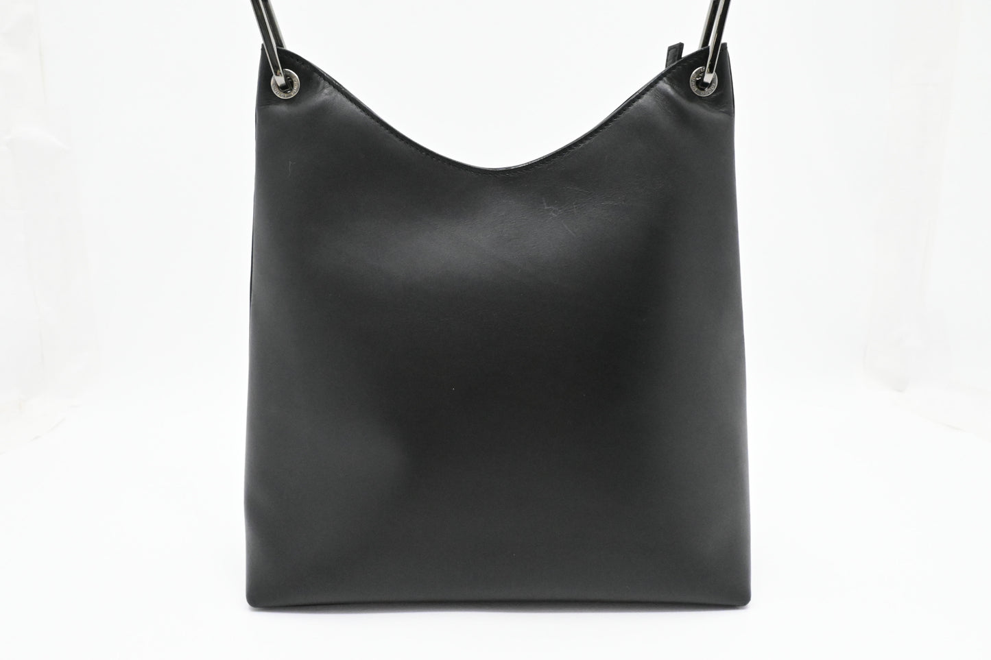 Gucci Bamboo Handbag in Black Leather