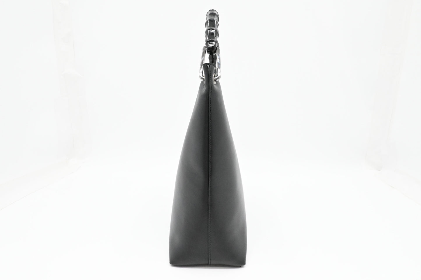 Gucci Bamboo Handbag in Black Leather