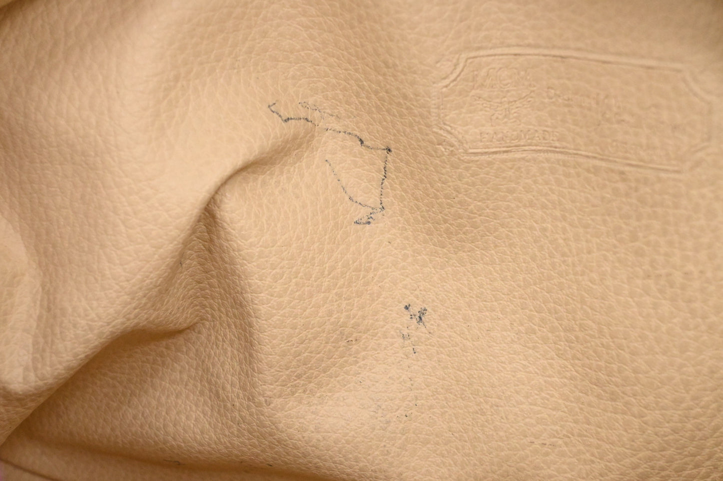 MCM Handle Pouch in Cognac Visetos Canvas