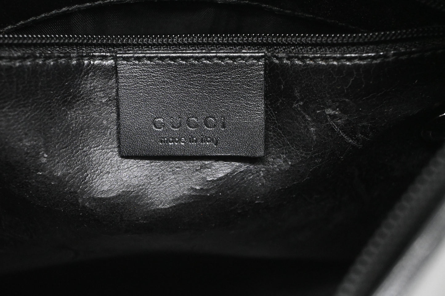 Gucci Bamboo Handbag in Black Leather