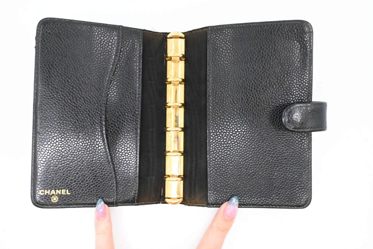 Chanel Agenda PM in Black Caviar Leather