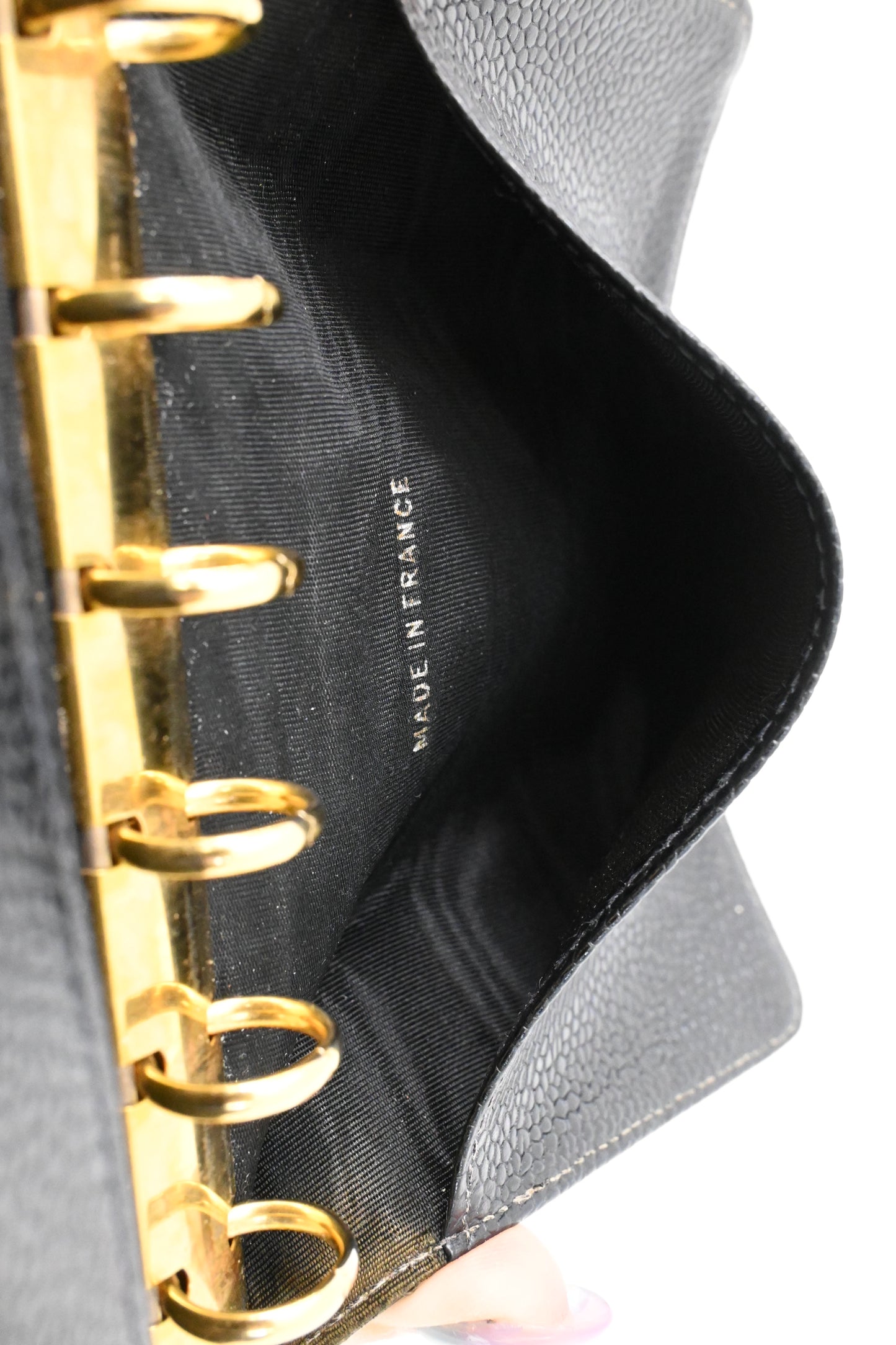 Chanel Agenda PM in Black Caviar Leather