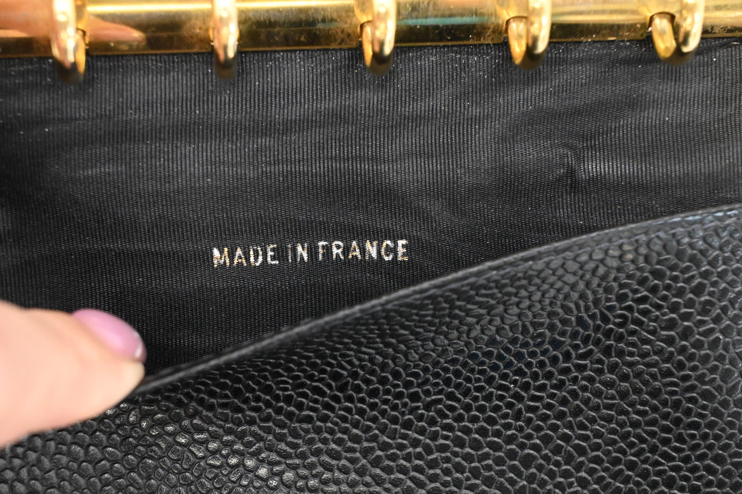 Chanel Agenda PM in Black Caviar Leather