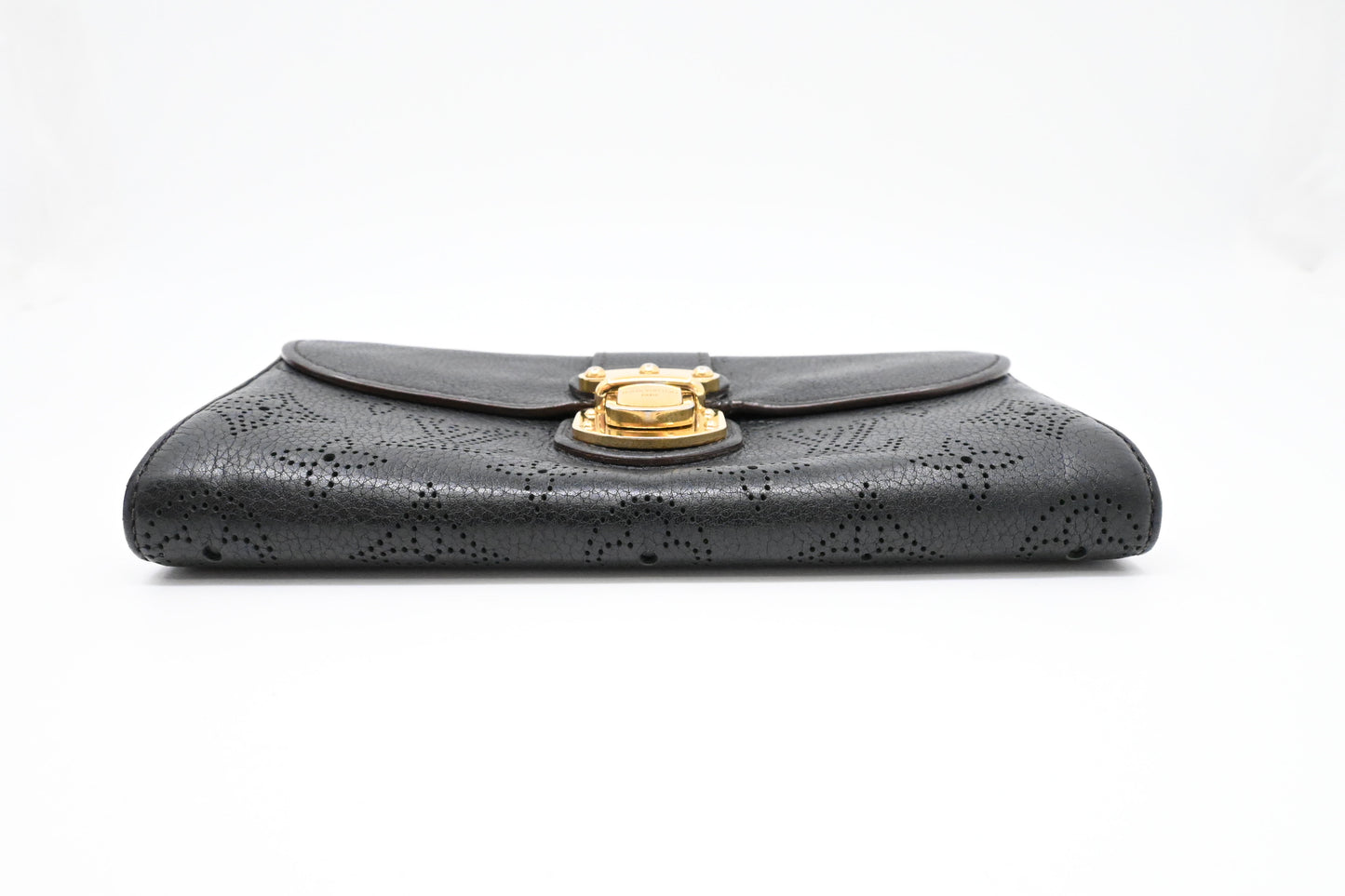 Louis Vuitton Iris Wallet in Black Mahina Leather