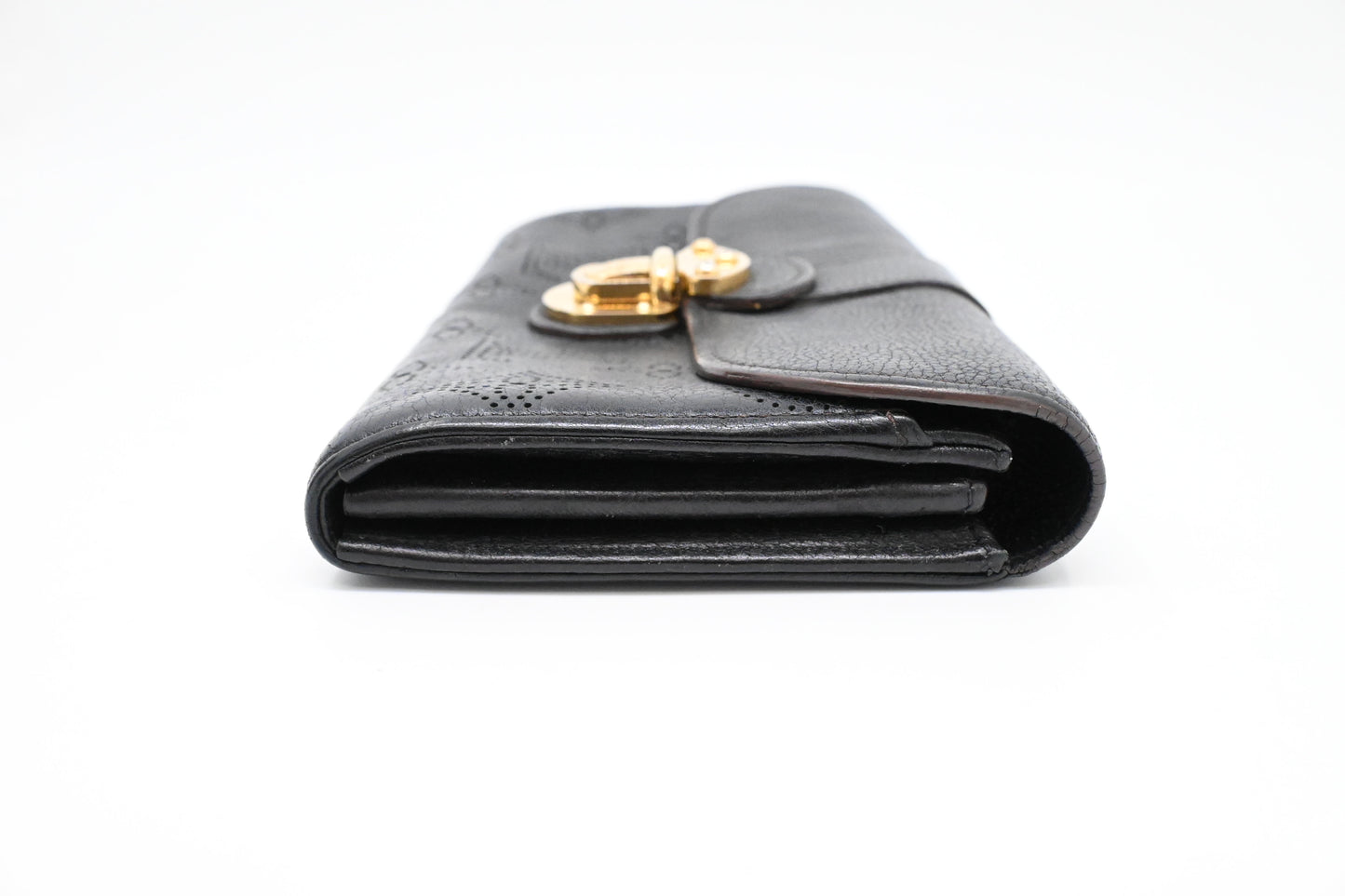 Louis Vuitton Iris Wallet in Black Mahina Leather