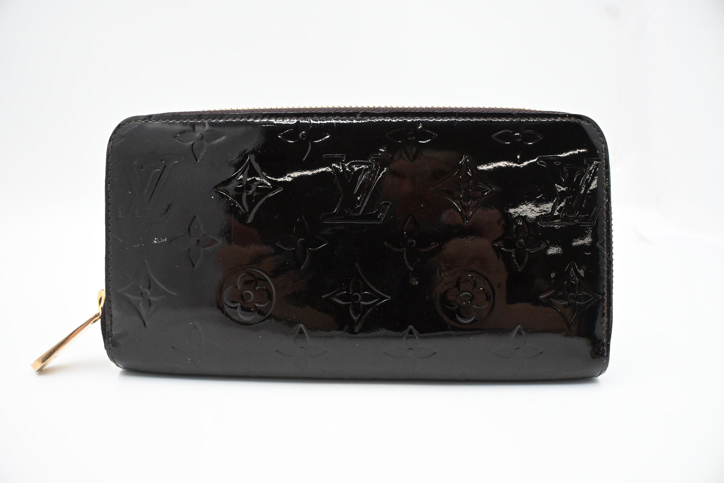 Louis Vuitton Long Zippy Wallet in Terre d'Ombre Vernis Leather