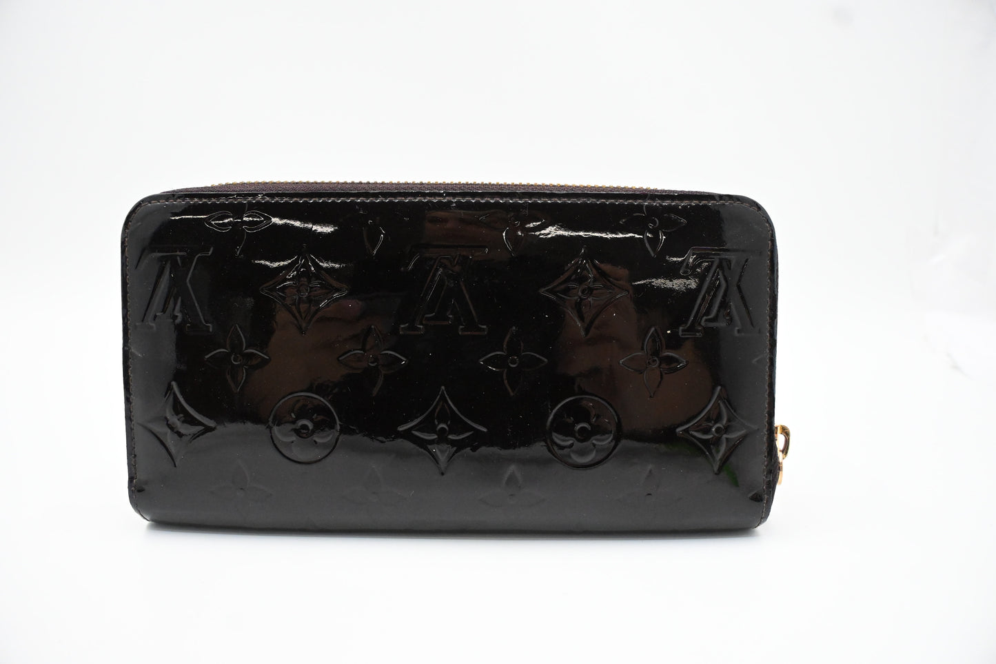 Louis Vuitton Long Zippy Wallet in Terre d'Ombre Vernis Leather