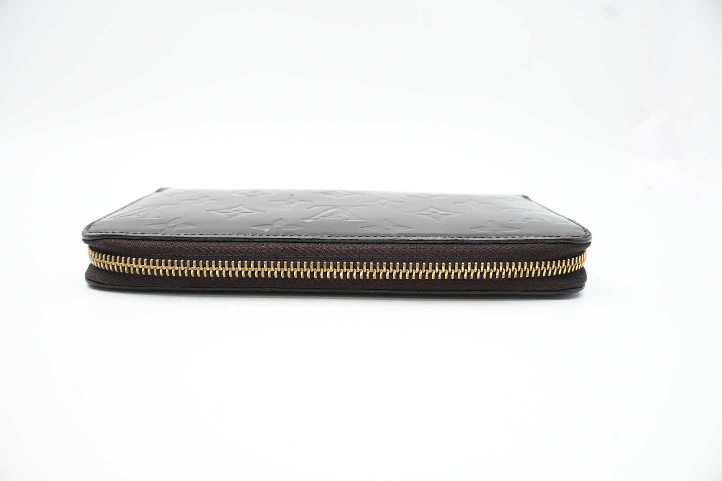 Louis Vuitton Long Zippy Wallet in Terre d'Ombre Vernis Leather