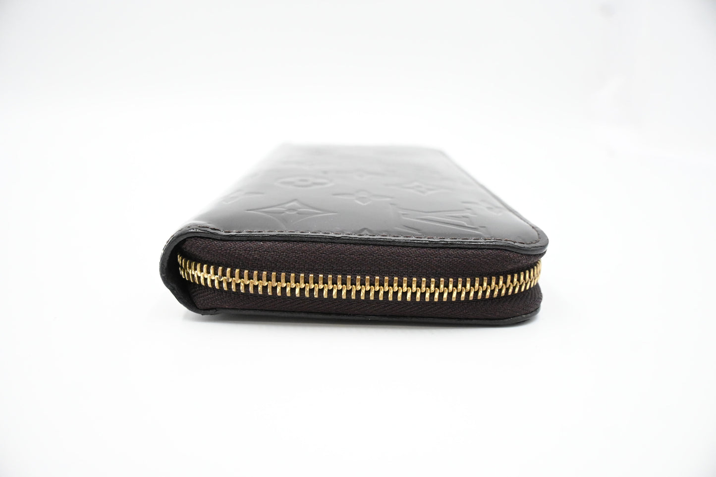 Louis Vuitton Long Zippy Wallet in Terre d'Ombre Vernis Leather