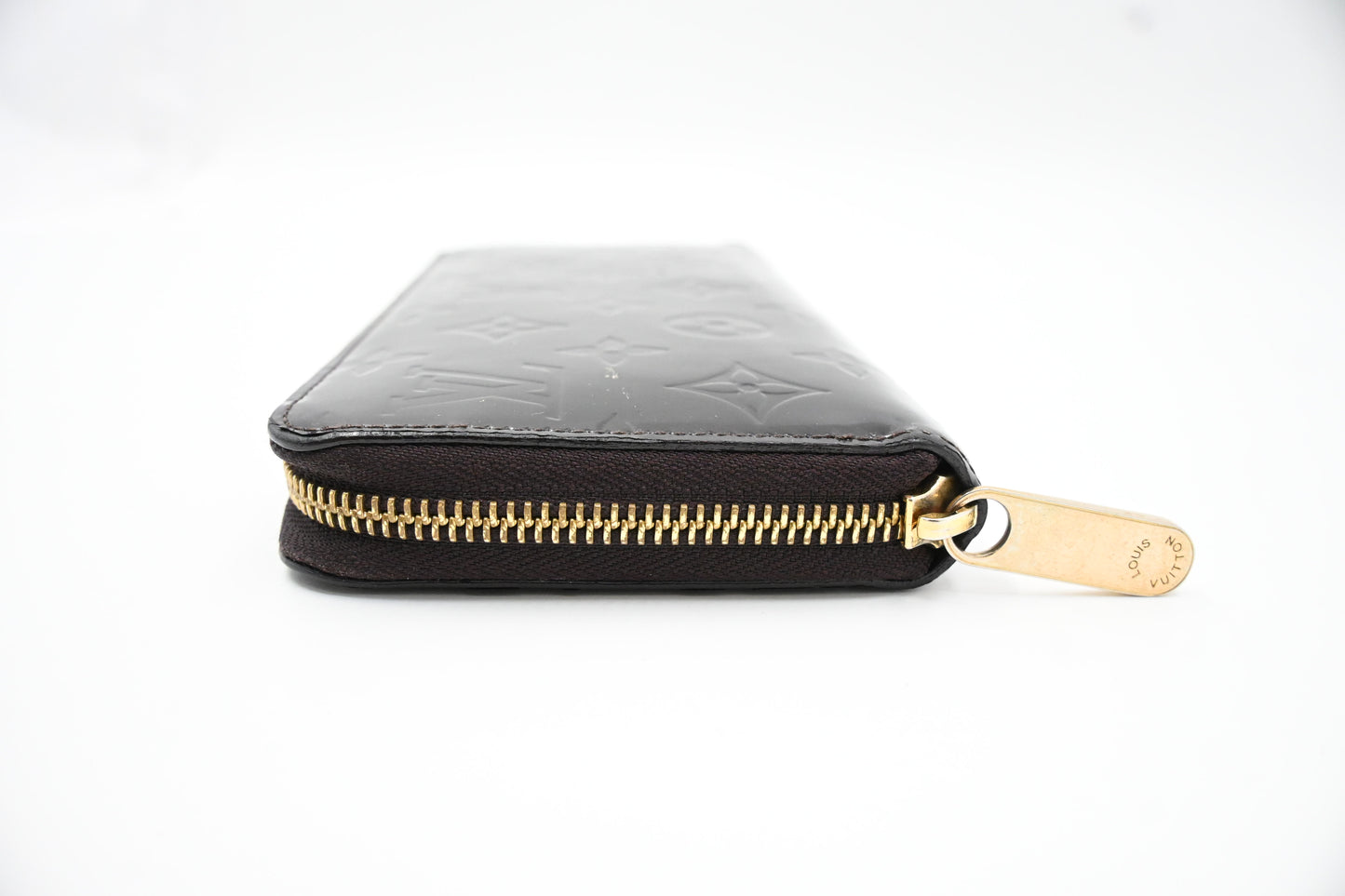 Louis Vuitton Long Zippy Wallet in Terre d'Ombre Vernis Leather