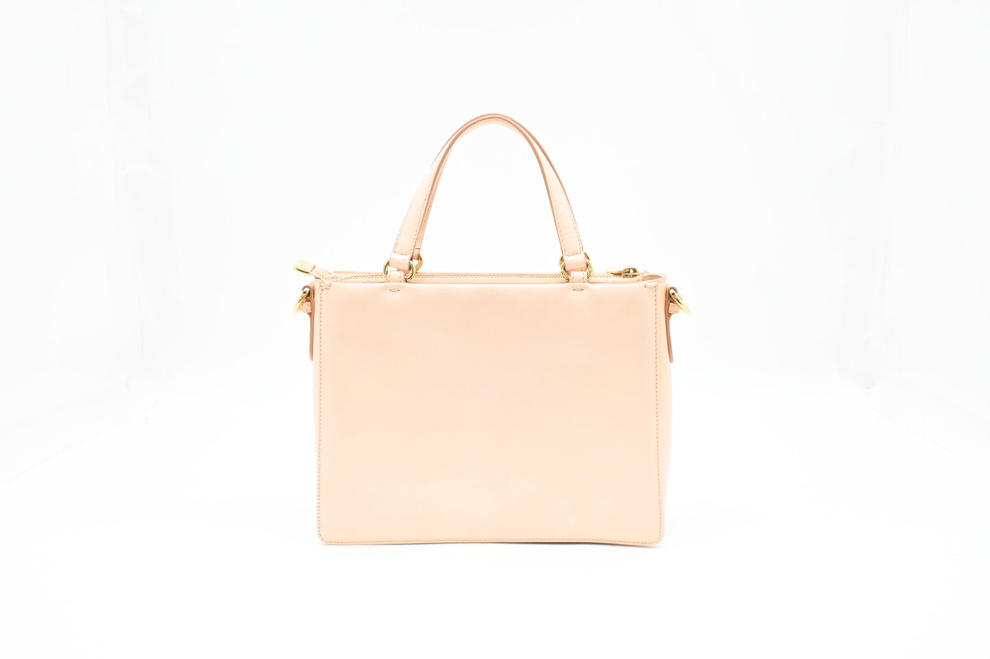Ferragamo Vara Handbag in Peach Leather