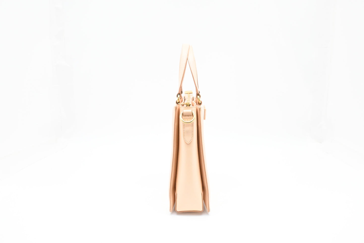 Ferragamo Vara Handbag in Peach Leather