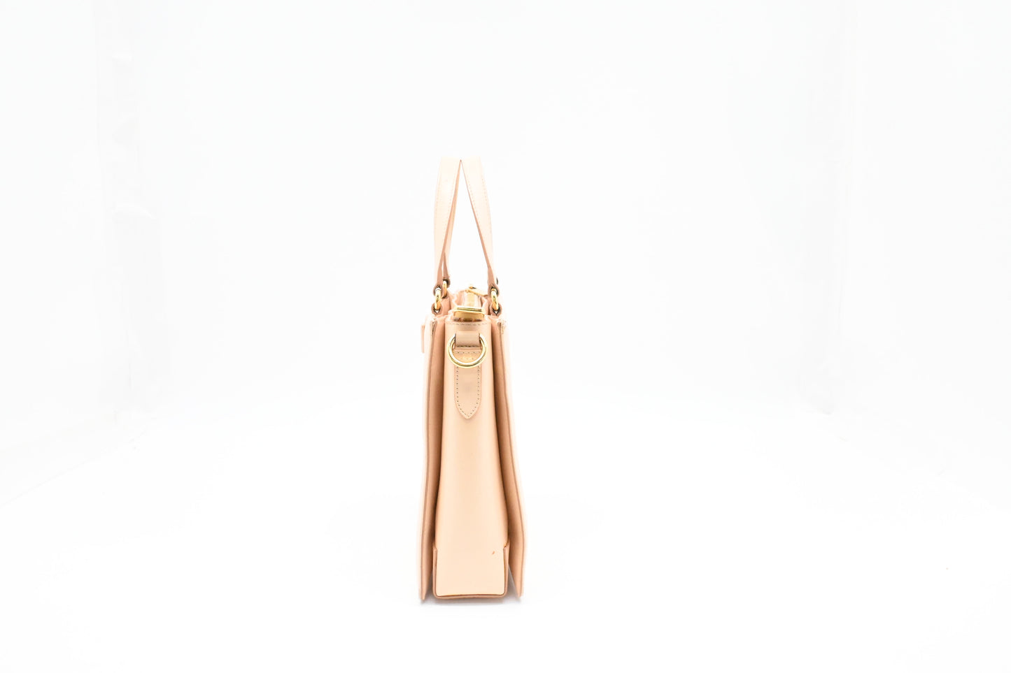 Ferragamo Vara Handbag in Peach Leather