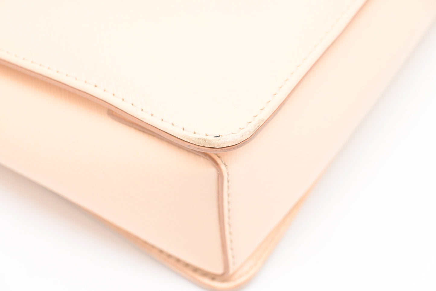 Ferragamo Vara Handbag in Peach Leather