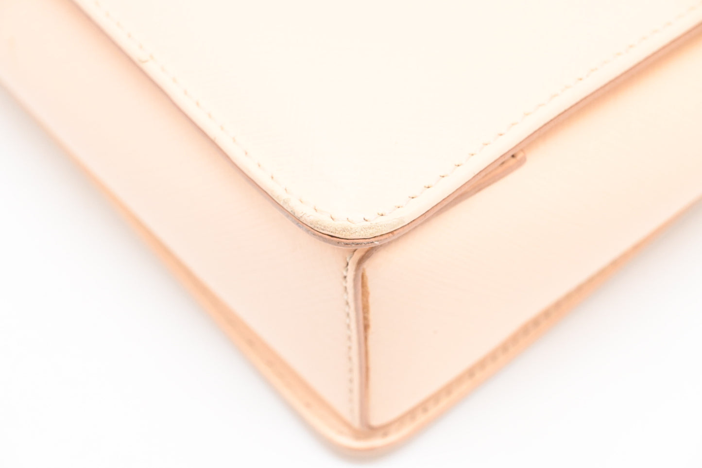 Ferragamo Vara Handbag in Peach Leather