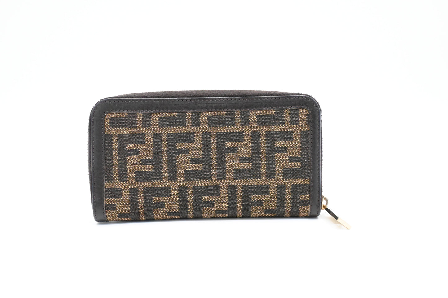 Fendi Long Zippy Wallet in Zucca Canvas