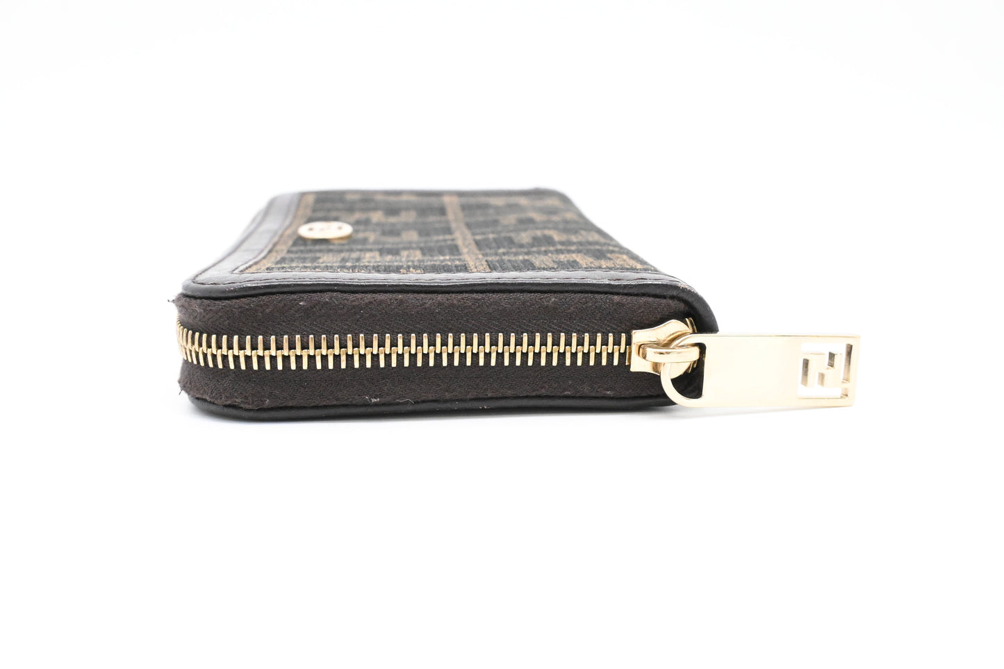 Fendi Long Zippy Wallet in Zucca Canvas