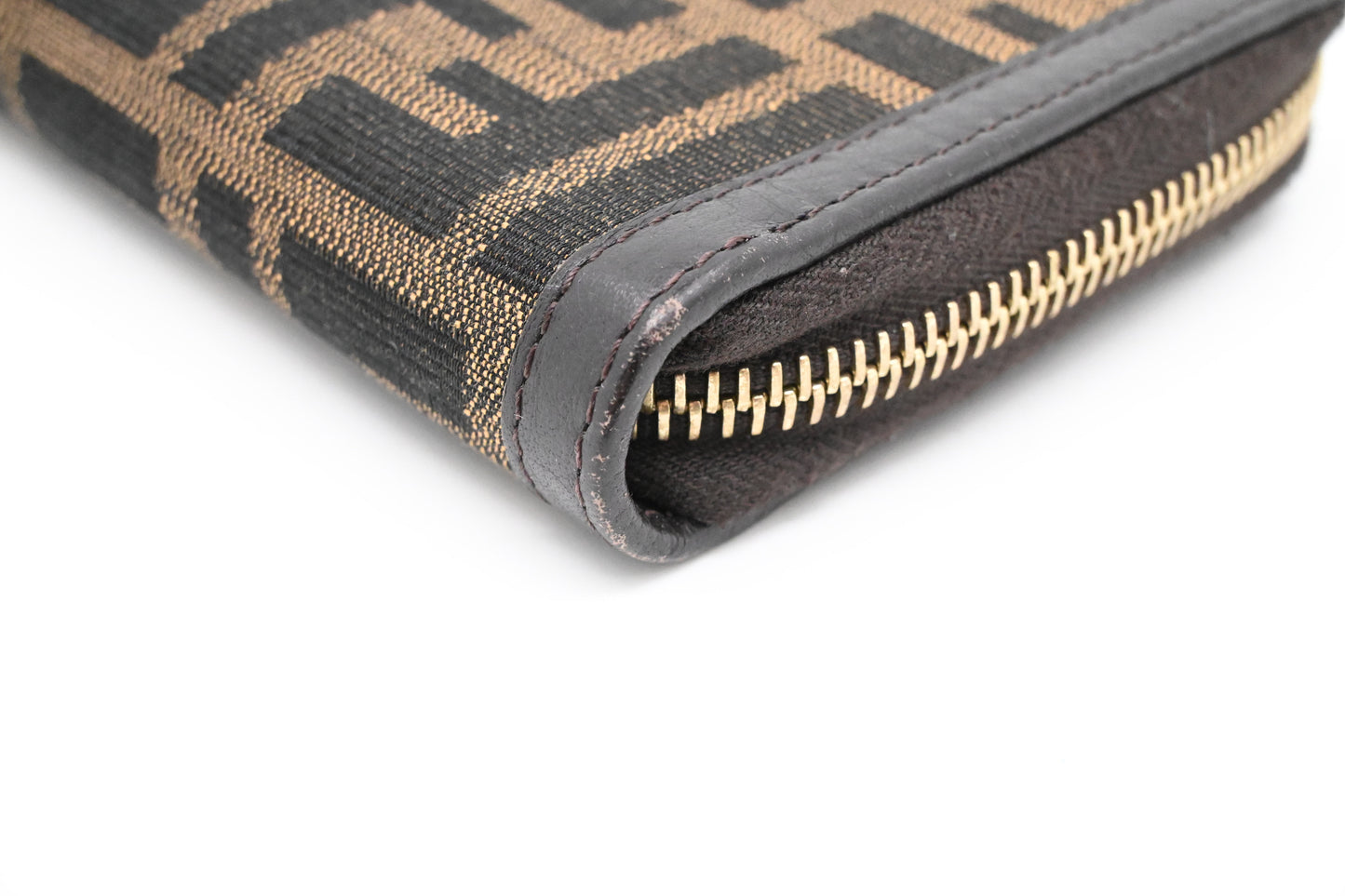 Fendi Long Zippy Wallet in Zucca Canvas