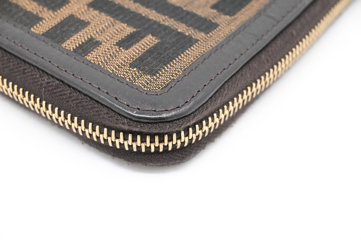 Fendi Long Zippy Wallet in Zucca Canvas