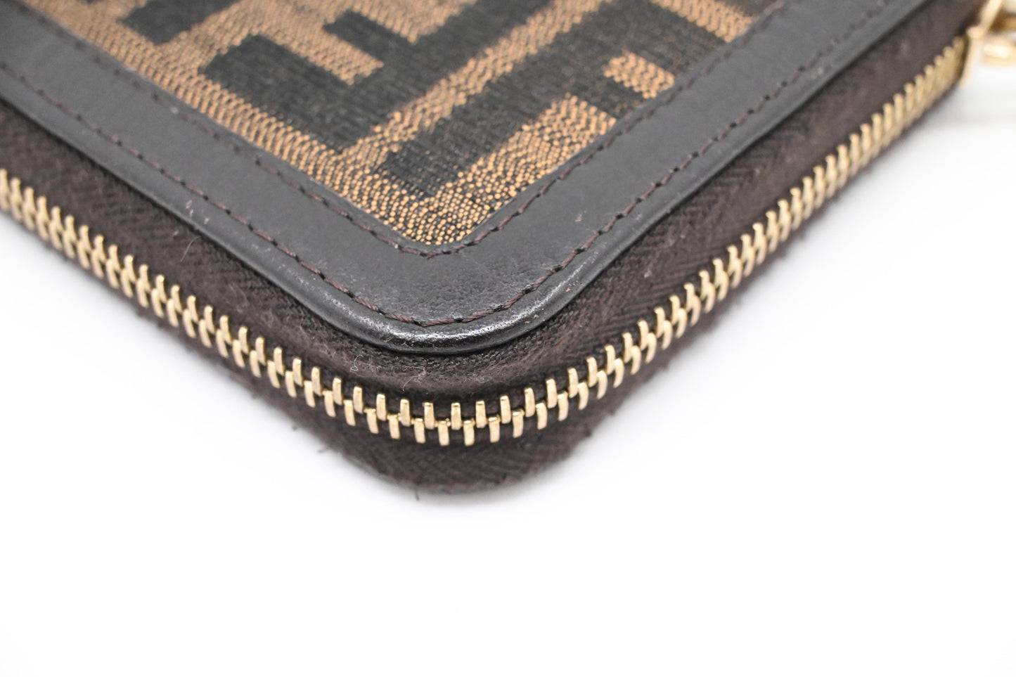 Fendi Long Zippy Wallet in Zucca Canvas