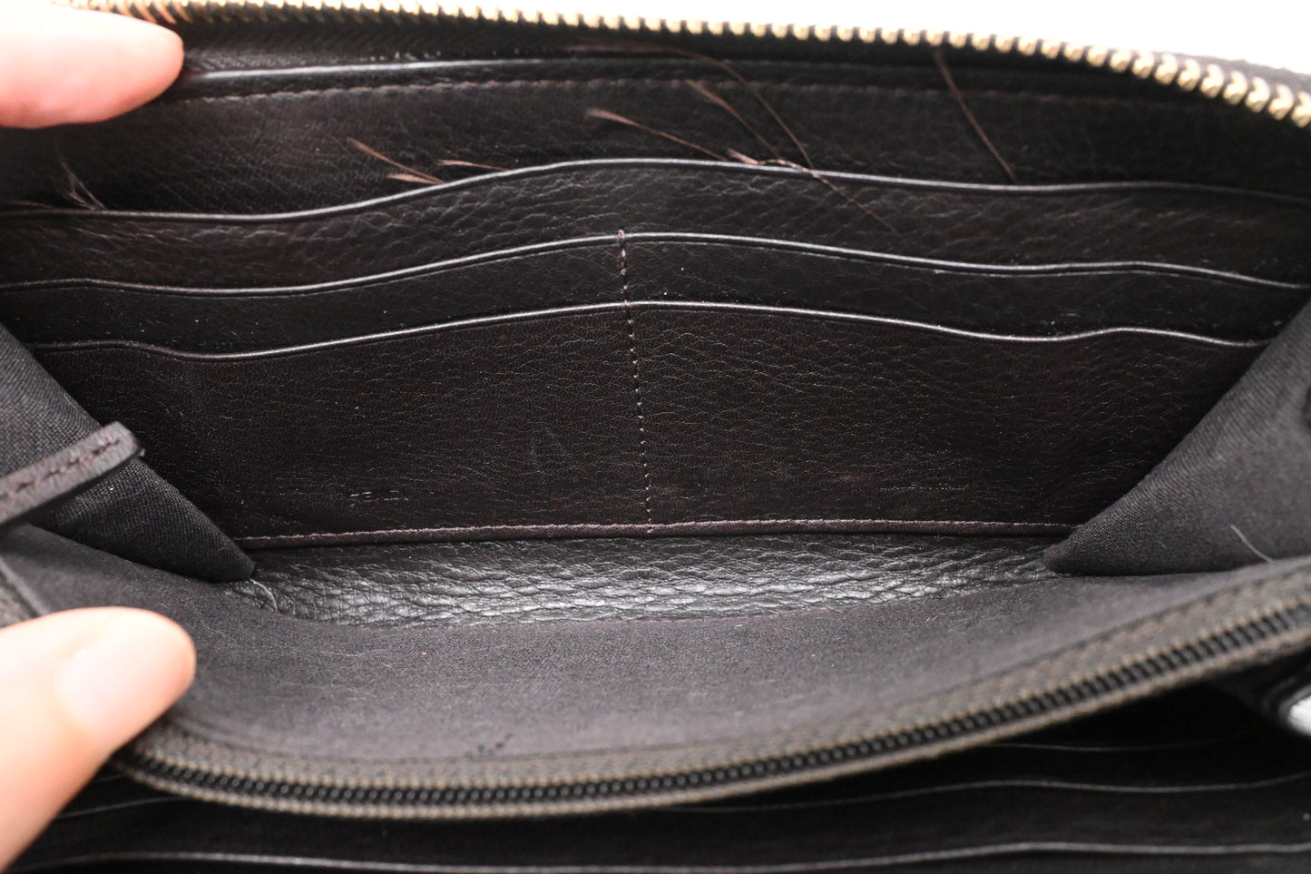 Fendi Long Zippy Wallet in Zucca Canvas