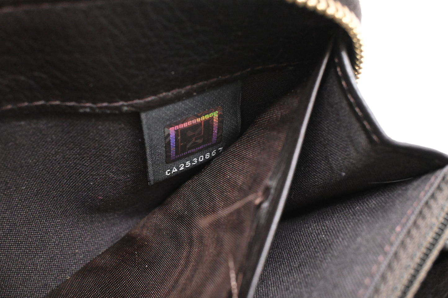 Fendi Long Zippy Wallet in Zucca Canvas