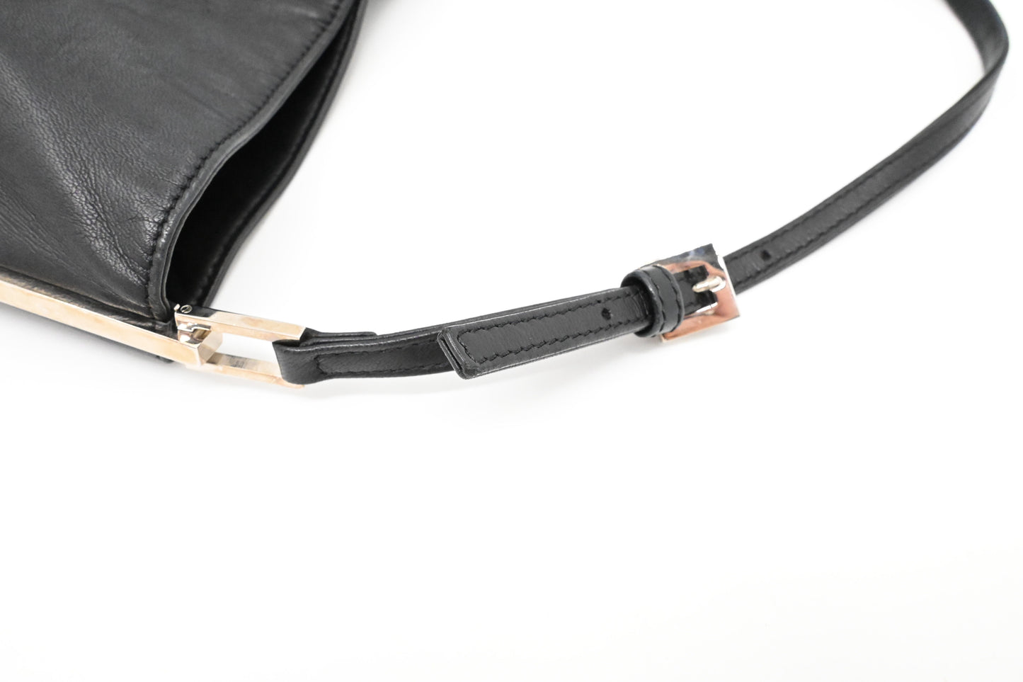 Fendi Shoulder Pochette in Black Leather