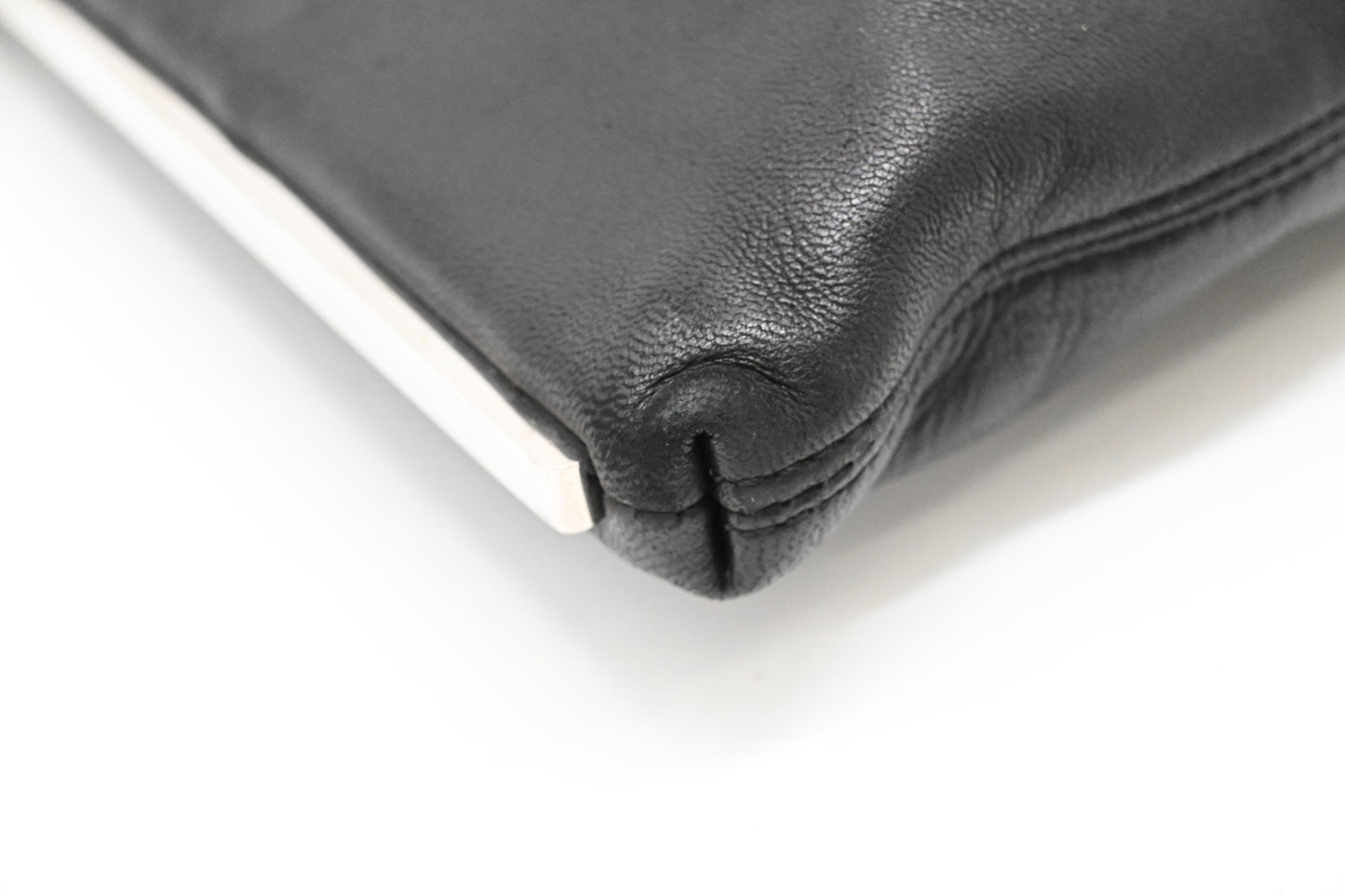 Fendi Shoulder Pochette in Black Leather