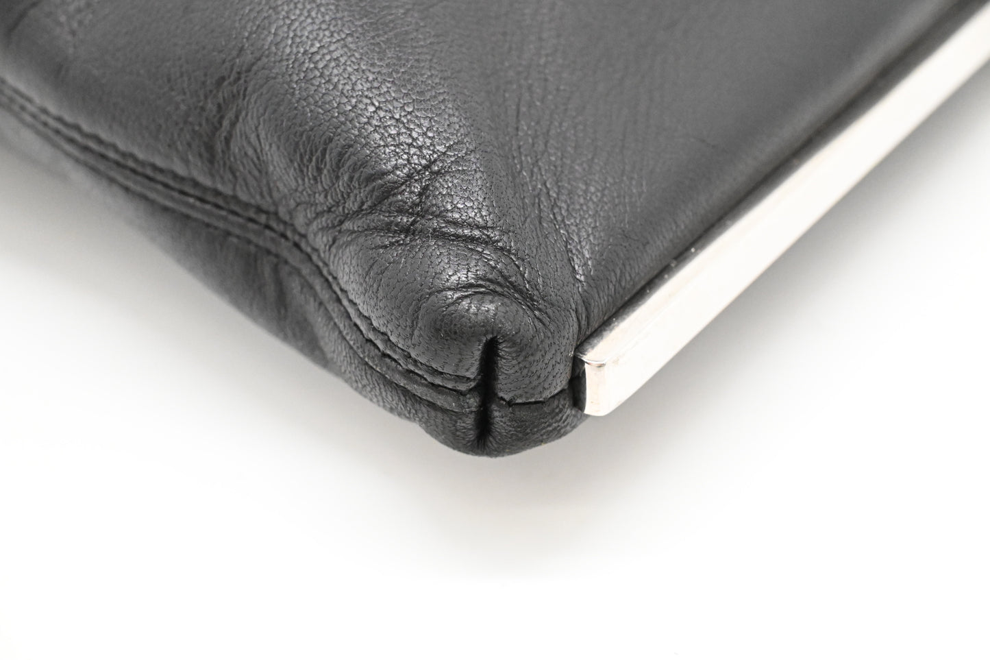 Fendi Shoulder Pochette in Black Leather