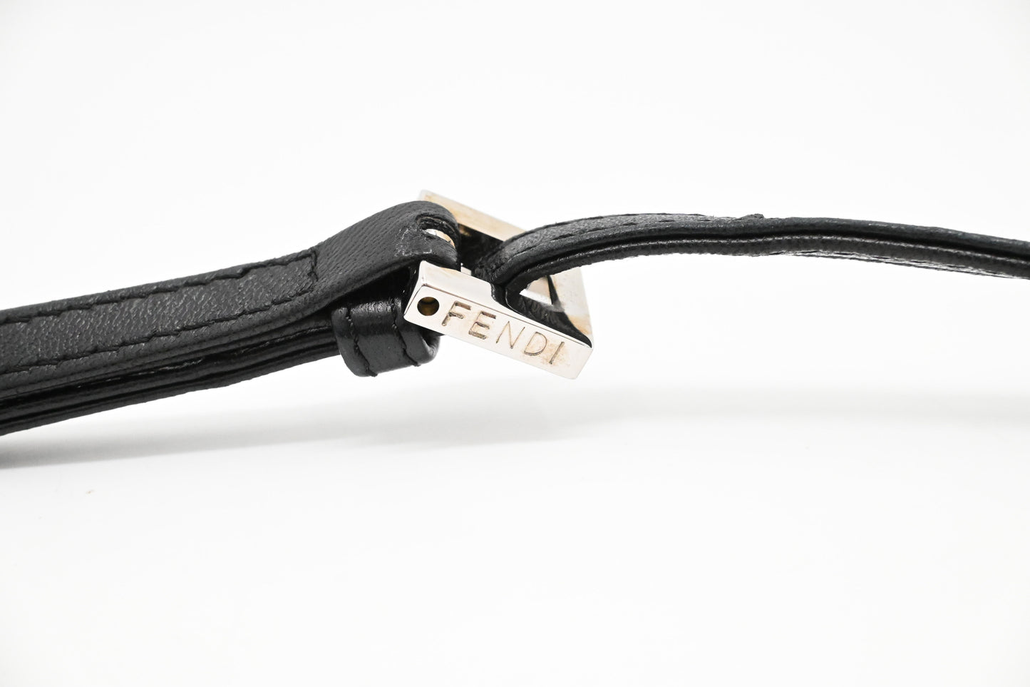 Fendi Shoulder Pochette in Black Leather