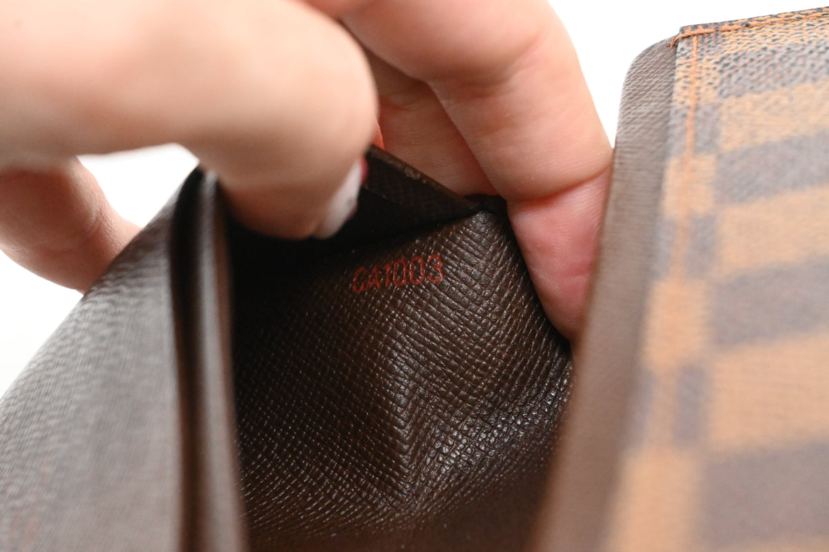 Louis Vuitton Tresor Wallet in Damier Ebene Canvas