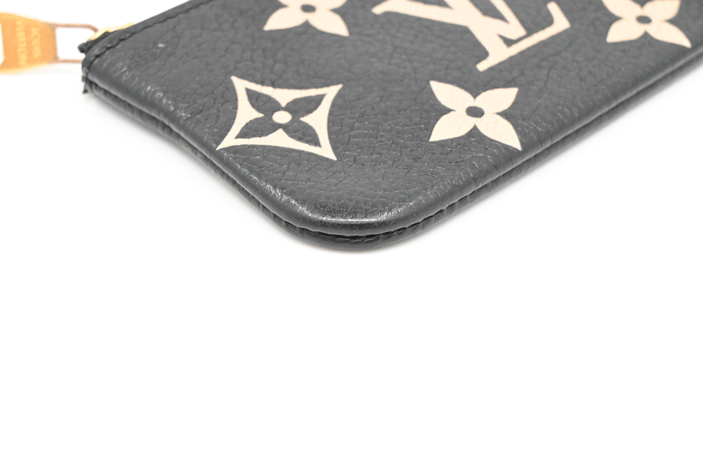 Louis Vuitton Pochette Cles in Bicolor Empreinte Leather