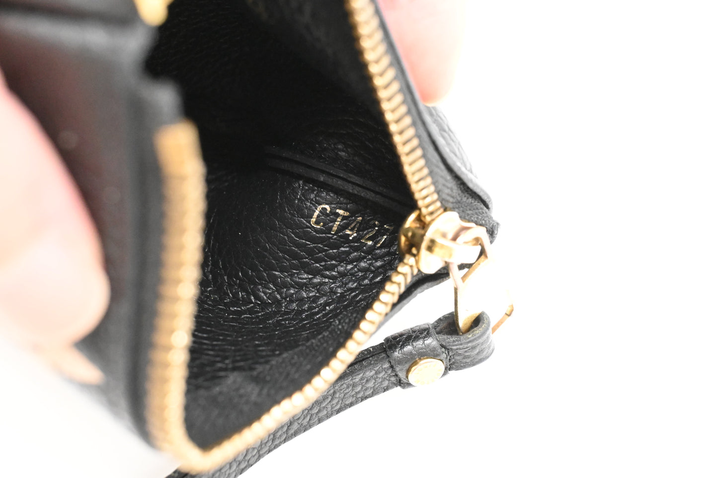 Louis Vuitton Pochette Cles in Bicolor Empreinte Leather