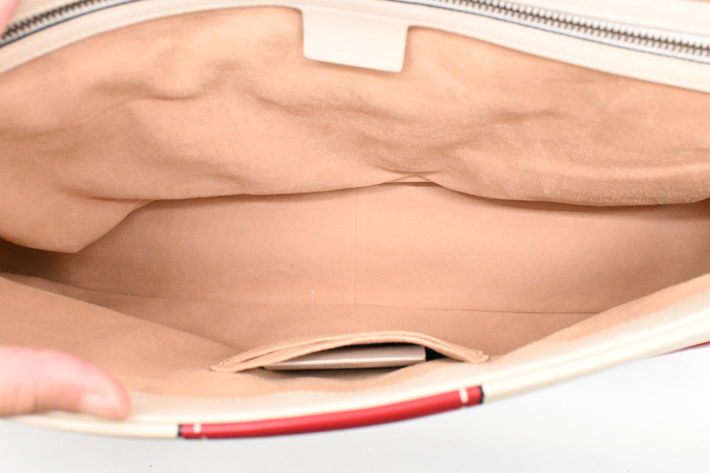 Gucci Trompe L'oeil Maxi Marmont Shoulder Bag in White, Red, and Blue Leather