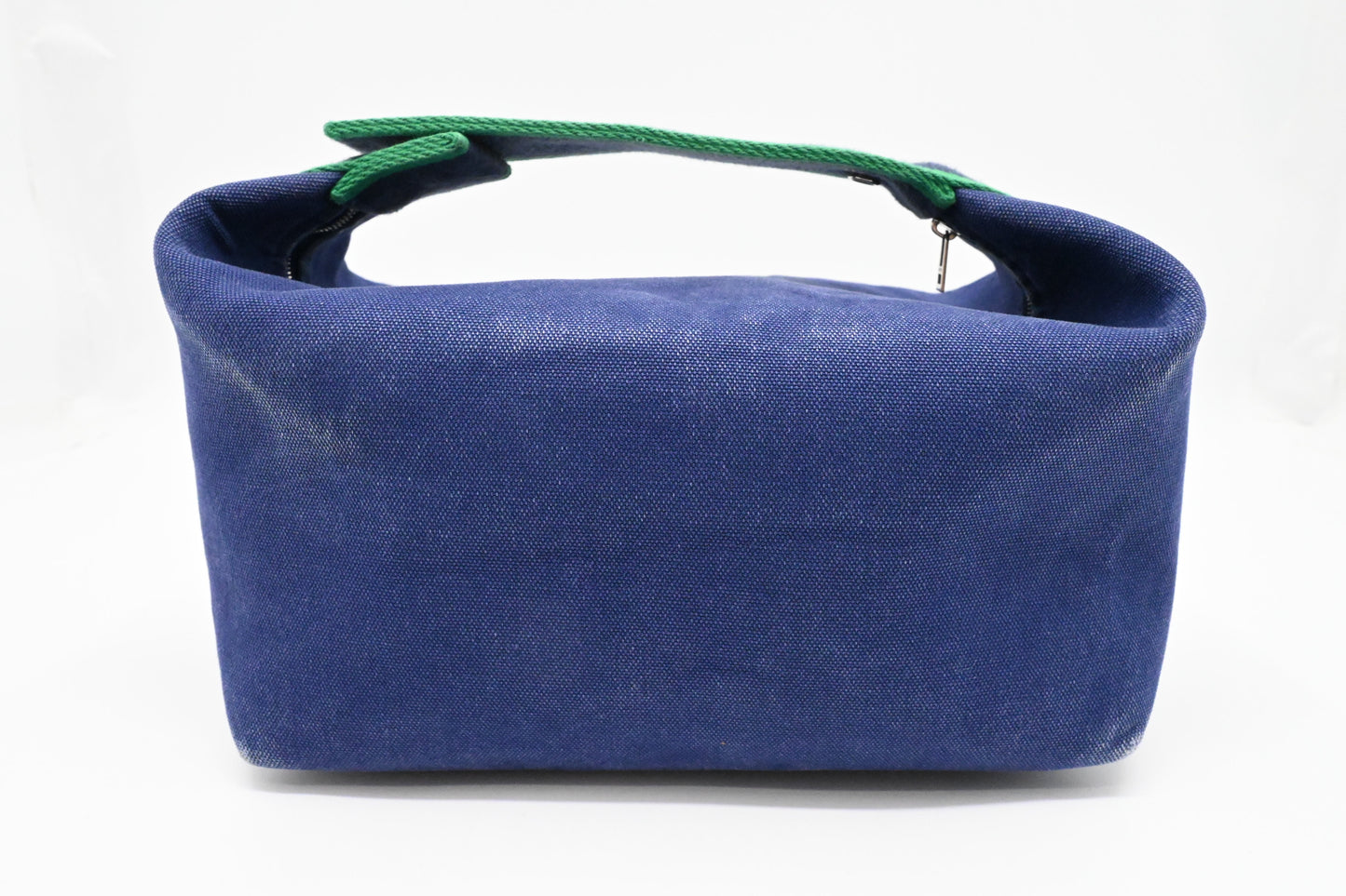 Hermes Large Model Bride a Brac Case in Blue Canvas