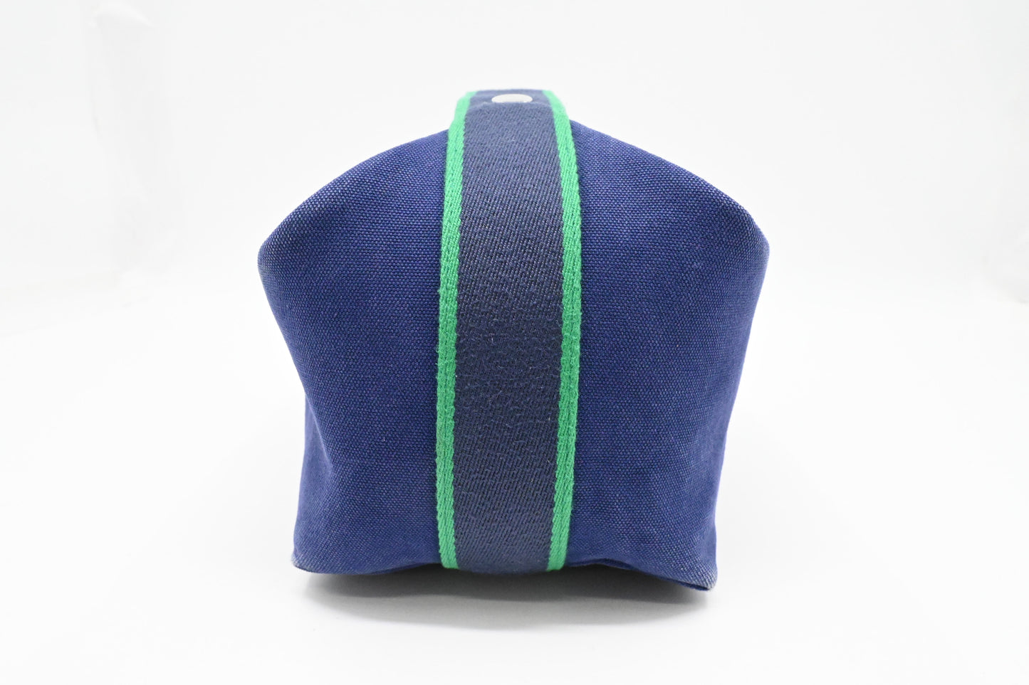 Hermes Large Model Bride a Brac Case in Blue Canvas