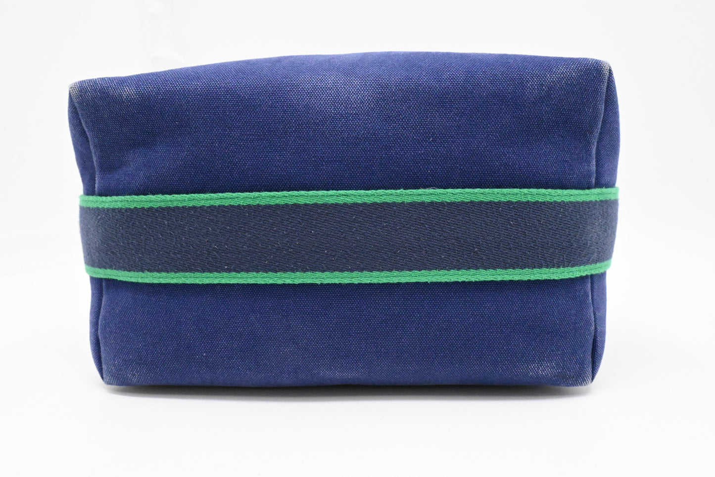 Hermes Large Model Bride a Brac Case in Blue Canvas