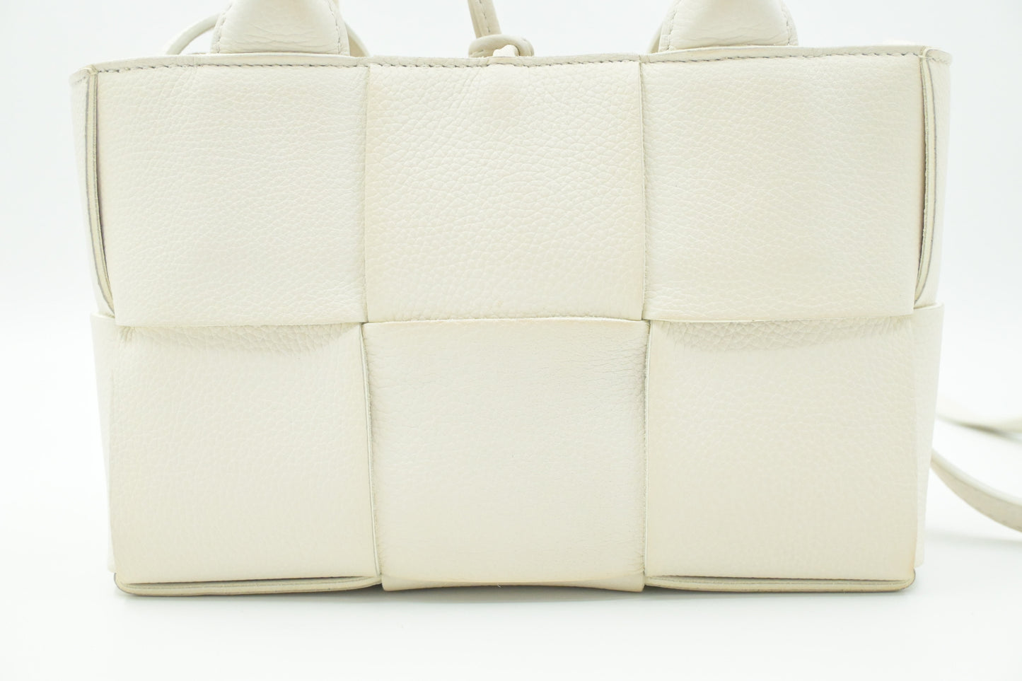 Bottega Veneta Mini Arco Tote in White Leather