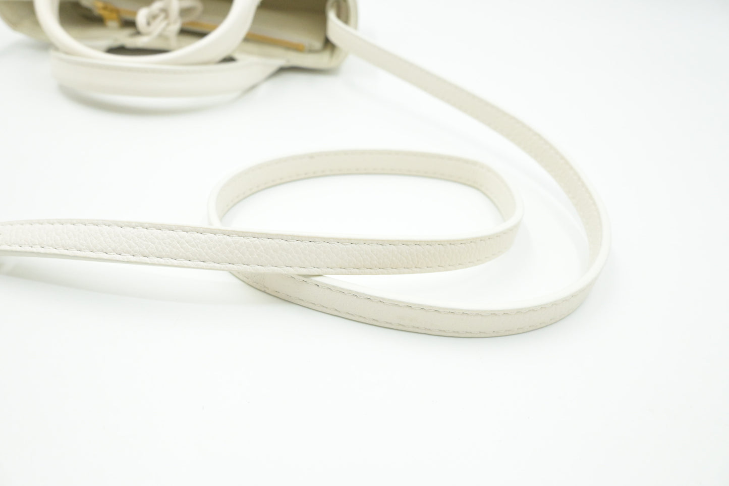 Bottega Veneta Mini Arco Tote in White Leather