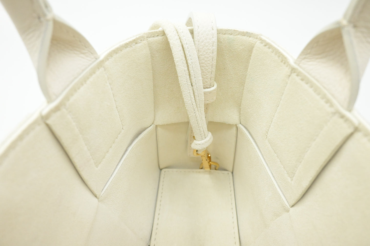 Bottega Veneta Mini Arco Tote in White Leather