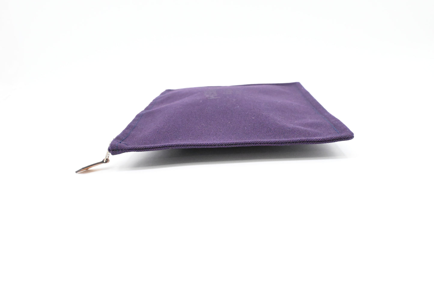 Hermes Bain Pouch in Purple Canvas